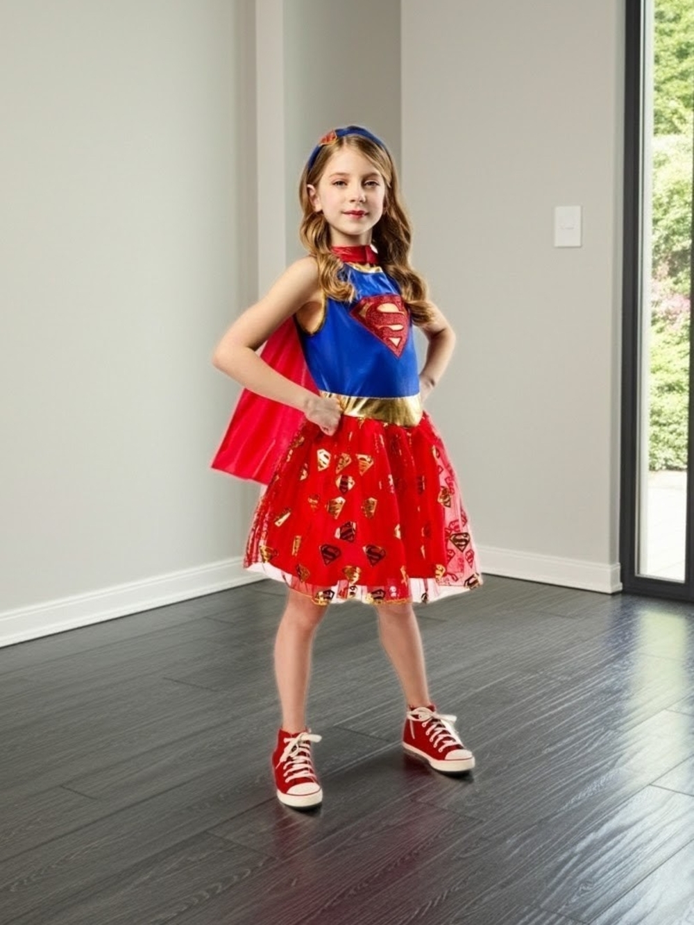 DC Comics Supergirl Costume Kids Superhero Rubies Dress Up Playdate Halloween